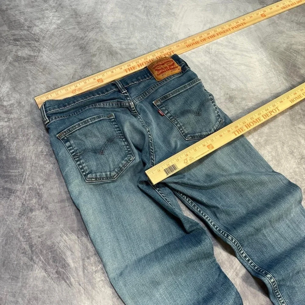 Levi's 511 Light Mid Wash Straight Fit Blue Denim Jeans